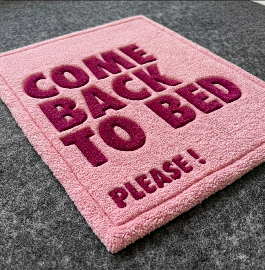 Come Back To Bed, Please! Hand-Tufted Rug
