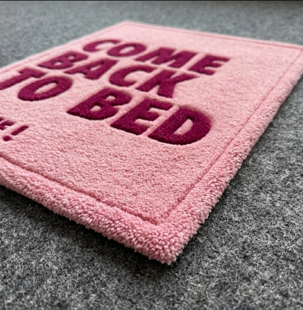 Come Back To Bed, Please! Hand-Tufted Rug