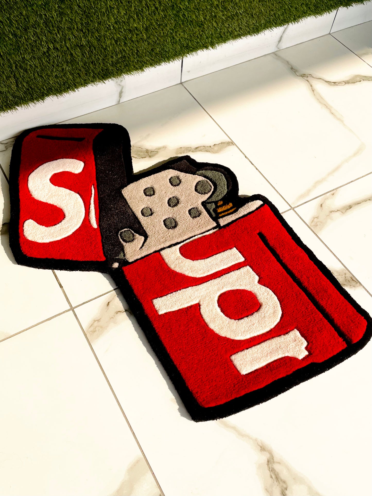 Supreme x Lighter Hand-Tufted Rug