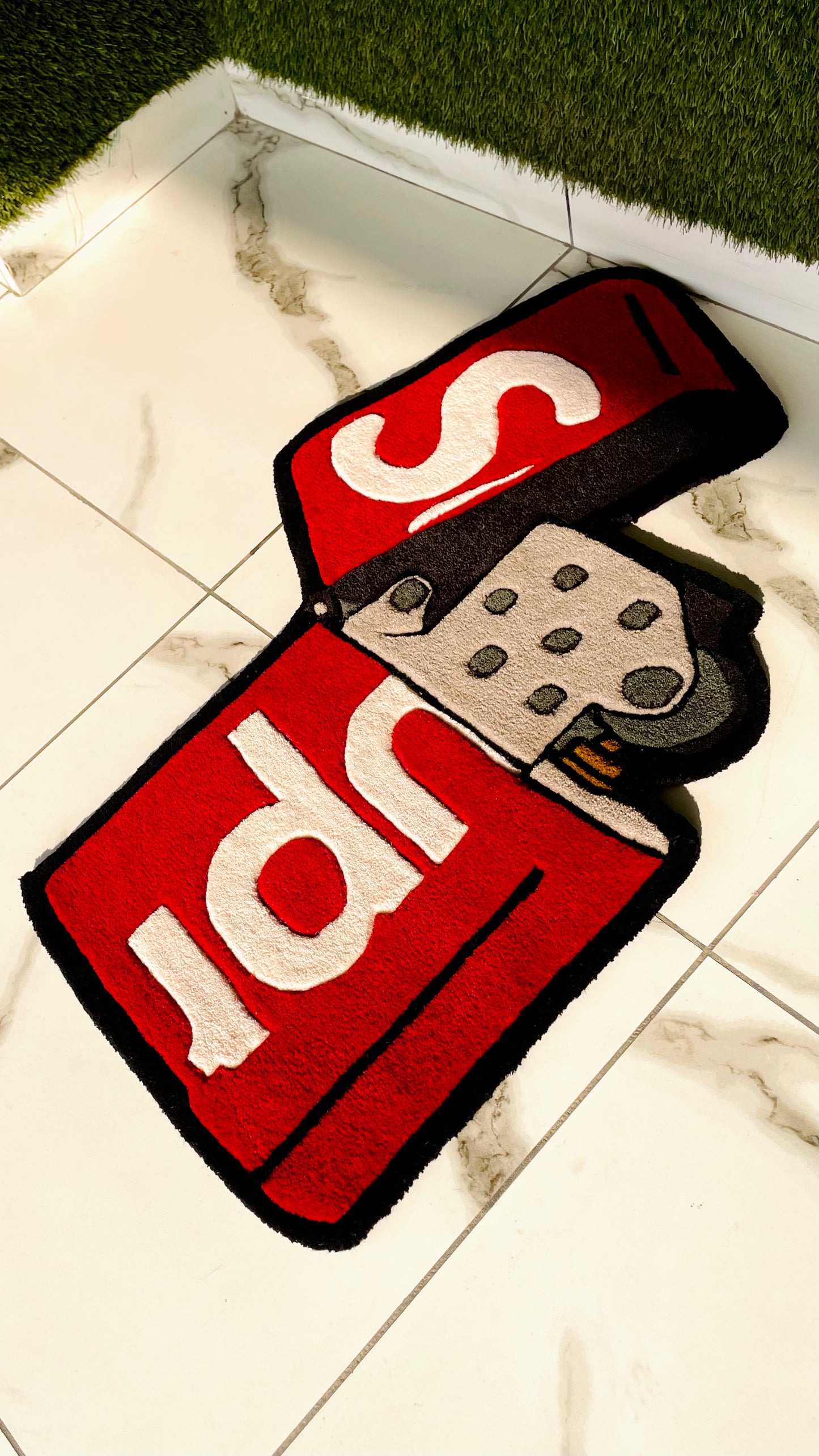 Supreme x Lighter Hand-Tufted Rug