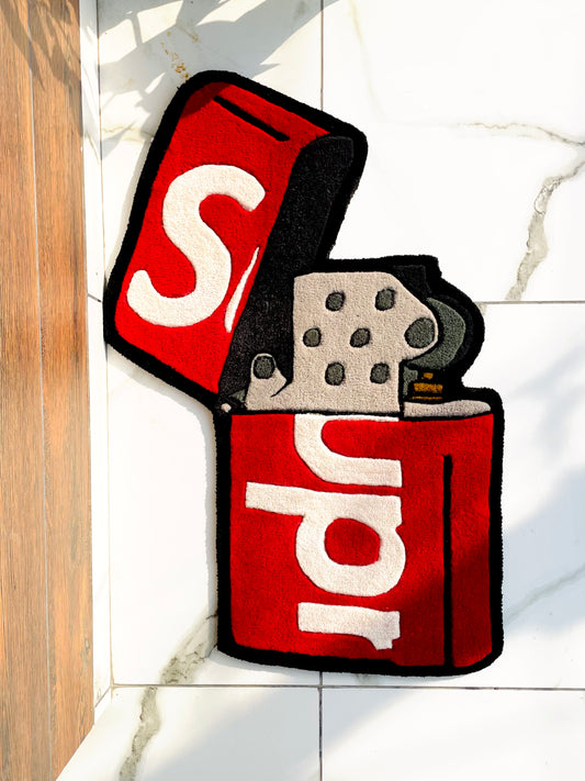 Supreme x Lighter Hand-Tufted Rug