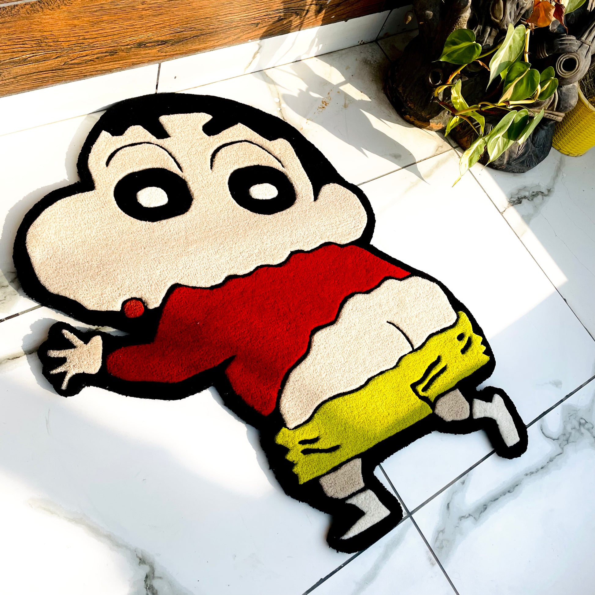 Shinchan Showing His Butt Hand-Tufted Rug