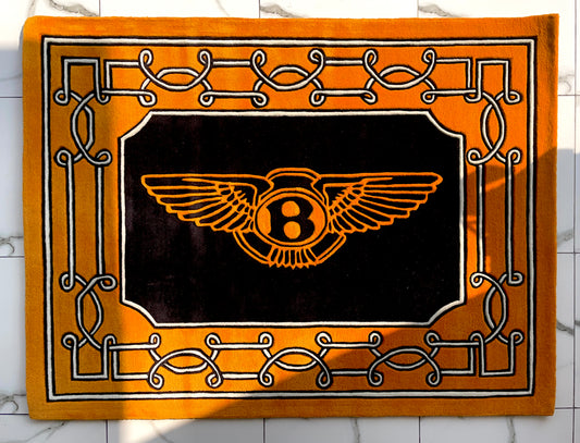 Bentley Logo SuperCars Hand-Tufted Rug