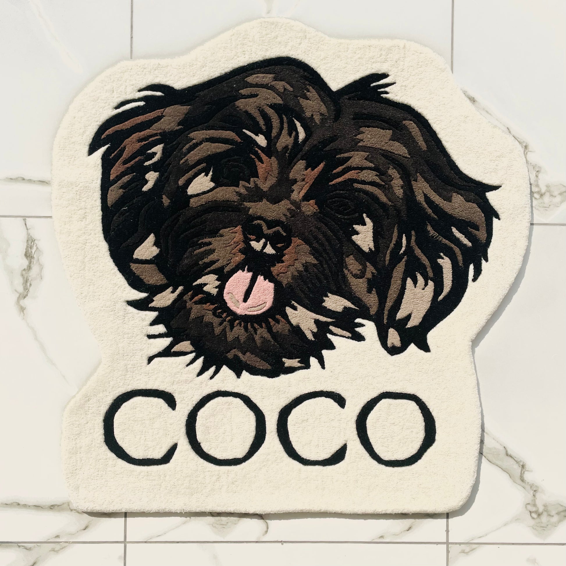 Coco Custom Rugs COCO - The Lhasa Apso Hand-Tufted Rug (Customisable) – Carpet Diem