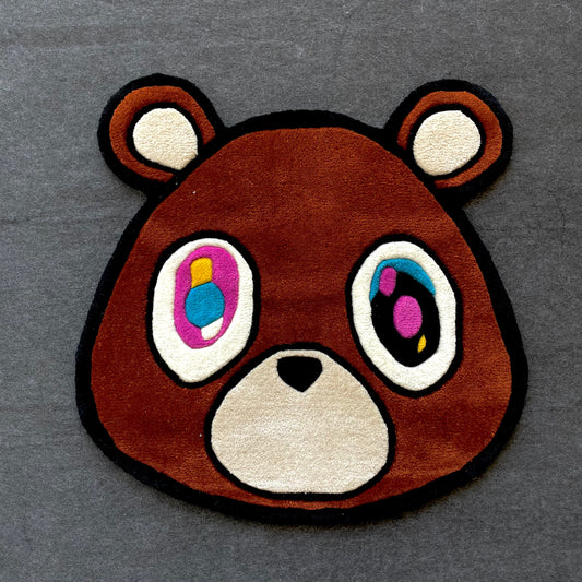 Graduation Bear Hand-Tufted Rug