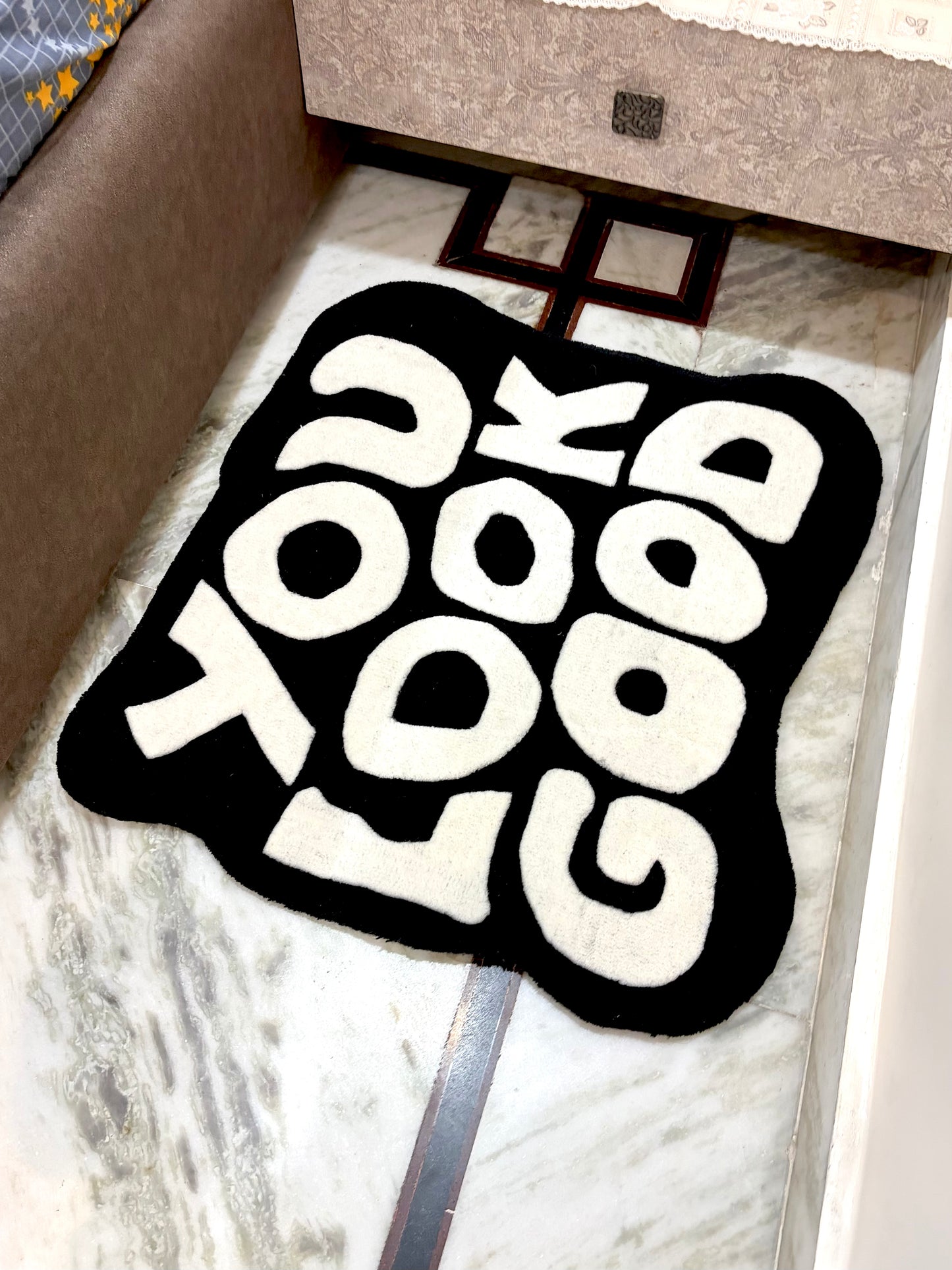 You Look Good (Black) Hand Tufted Rug