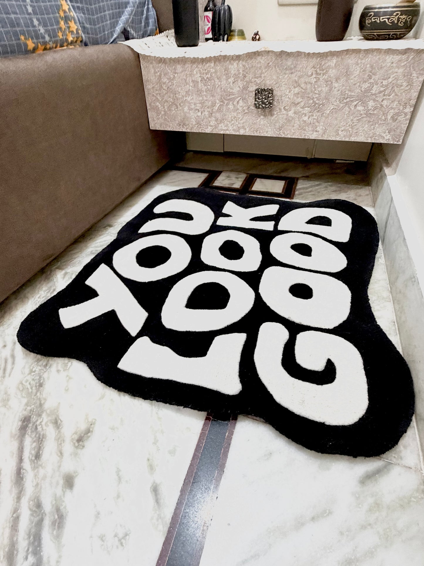 You Look Good (Black) Hand Tufted Rug