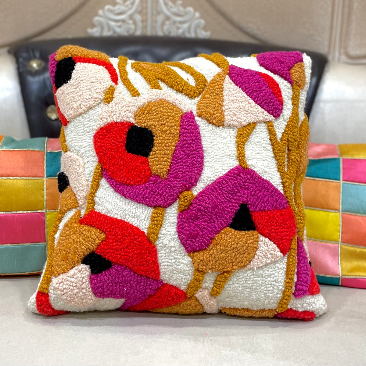 Floral Tufted Cushion Cover | Ready To Ship
