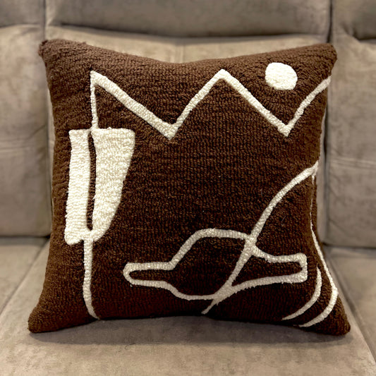 Abstract Tufted Cushion Cover 