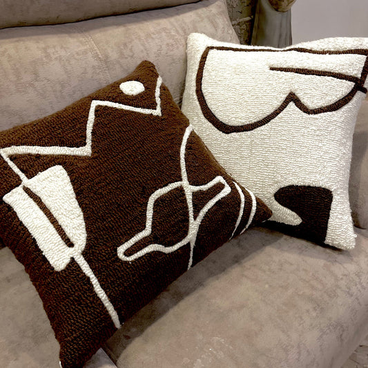 Abstract Tufted Cushion Cover 