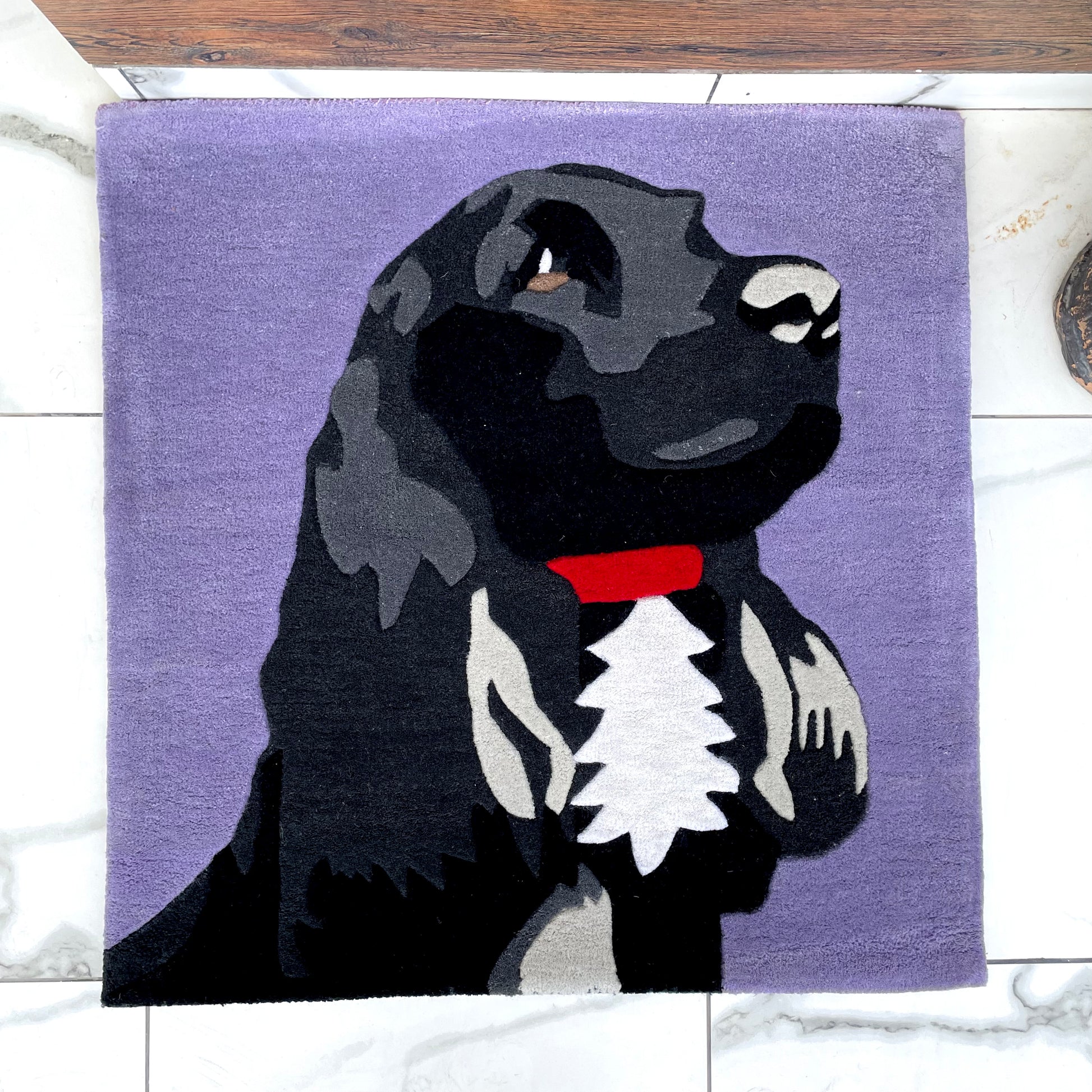 Cocker Spaniel Hand-Tufted Rug top view