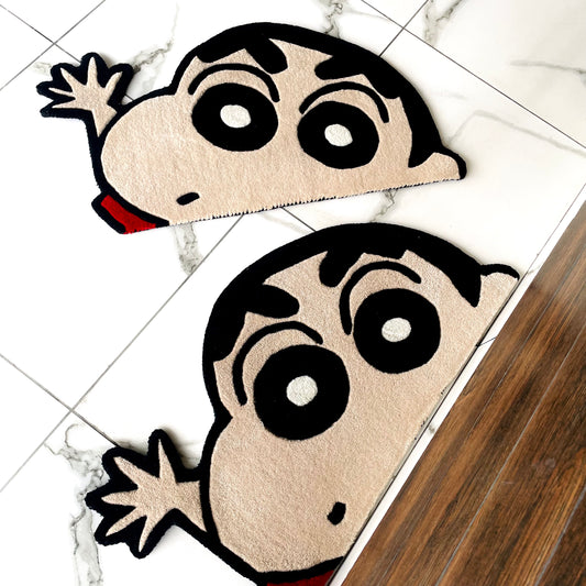 ShinChan Waving Hand-Tufted Rug