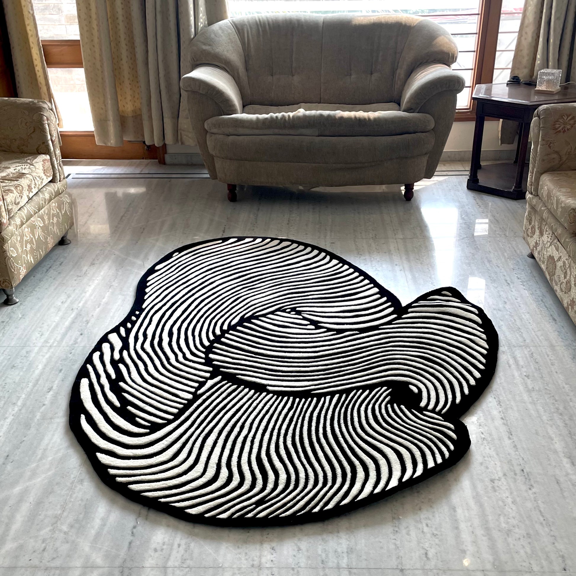 Celestial Drift Living Area Hand Tufted Rug