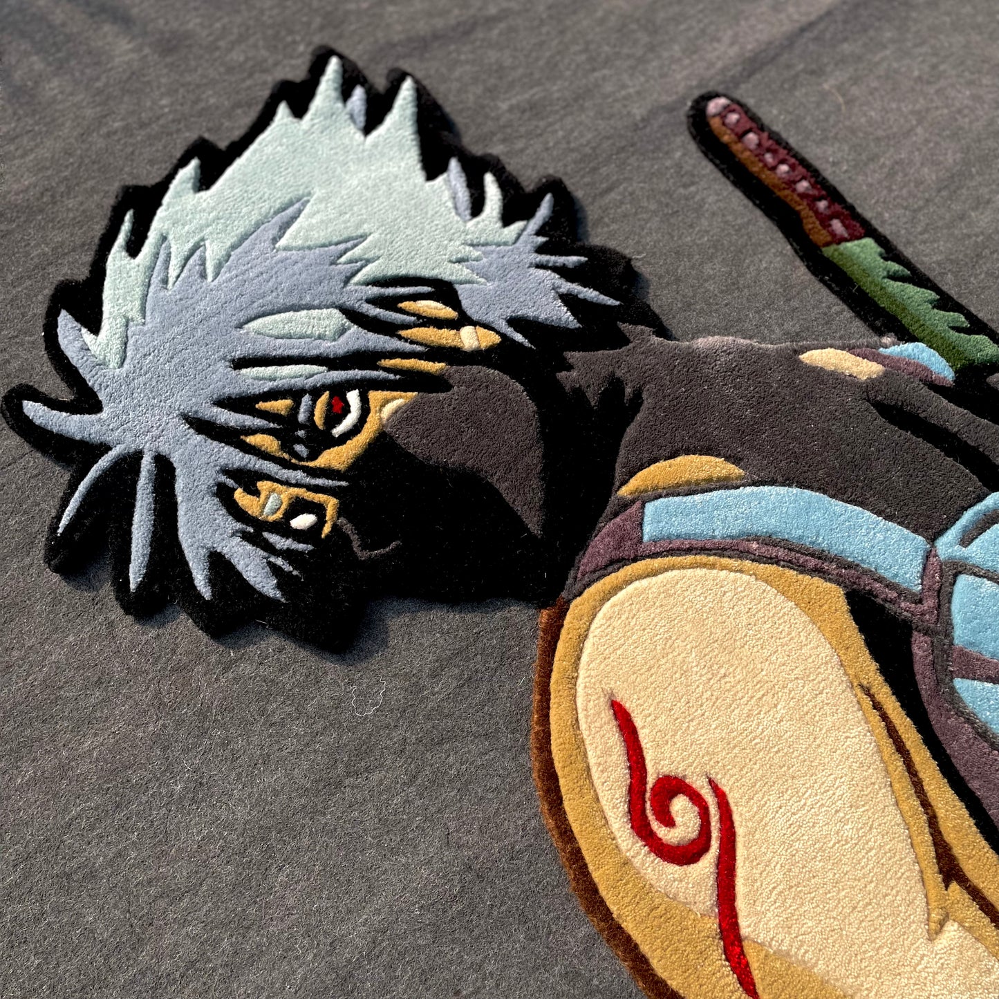 Anbu Kakashi Hand-Tufted Rug | Ready to Ship