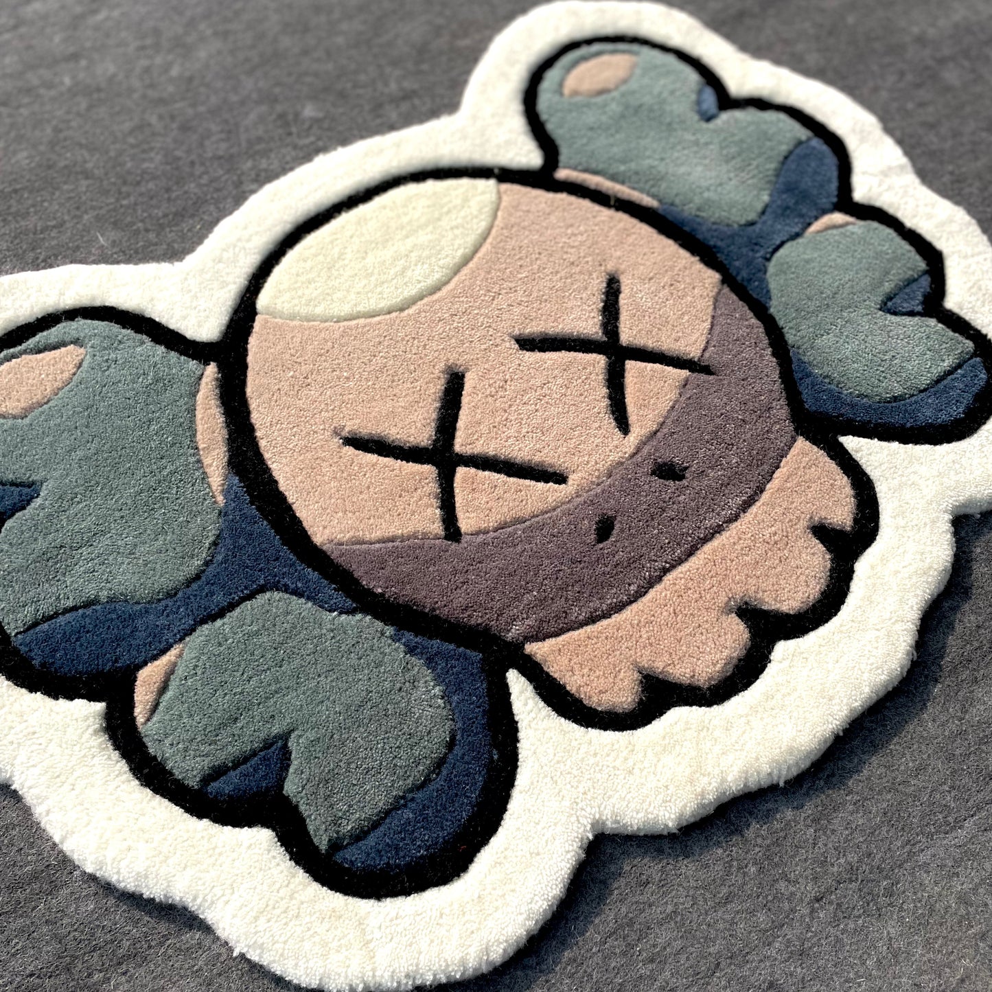 Kaws Face Custom Hand-Tufted Rug | Ready To Ship