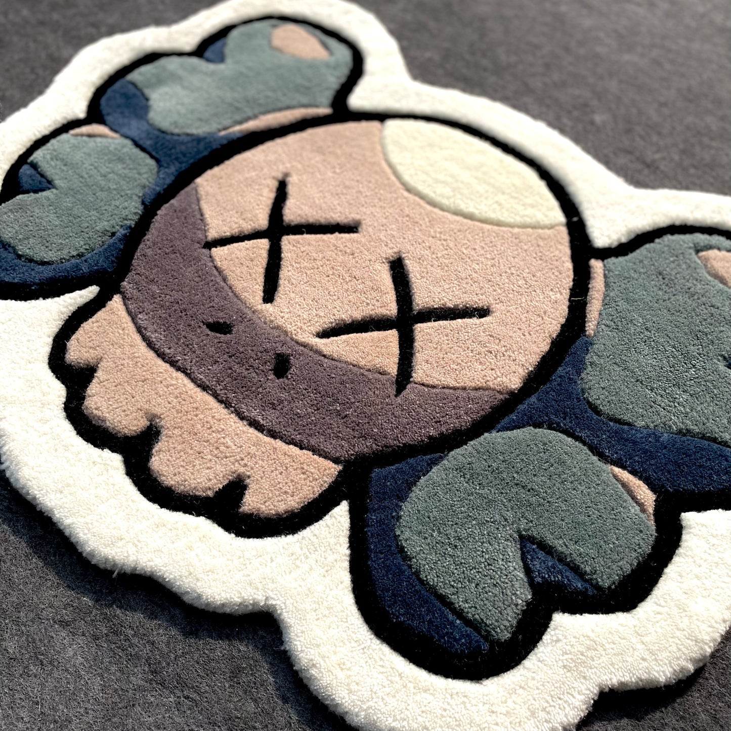 Kaws Face Custom Hand-Tufted Rug | Ready To Ship