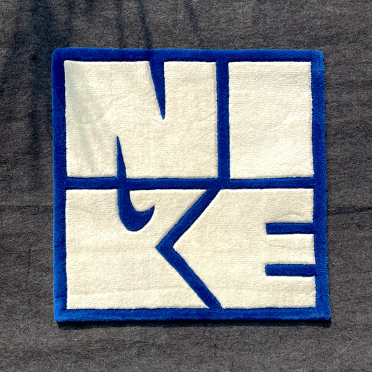 Nike Logo Minimal Hand-Tufted Rug top view