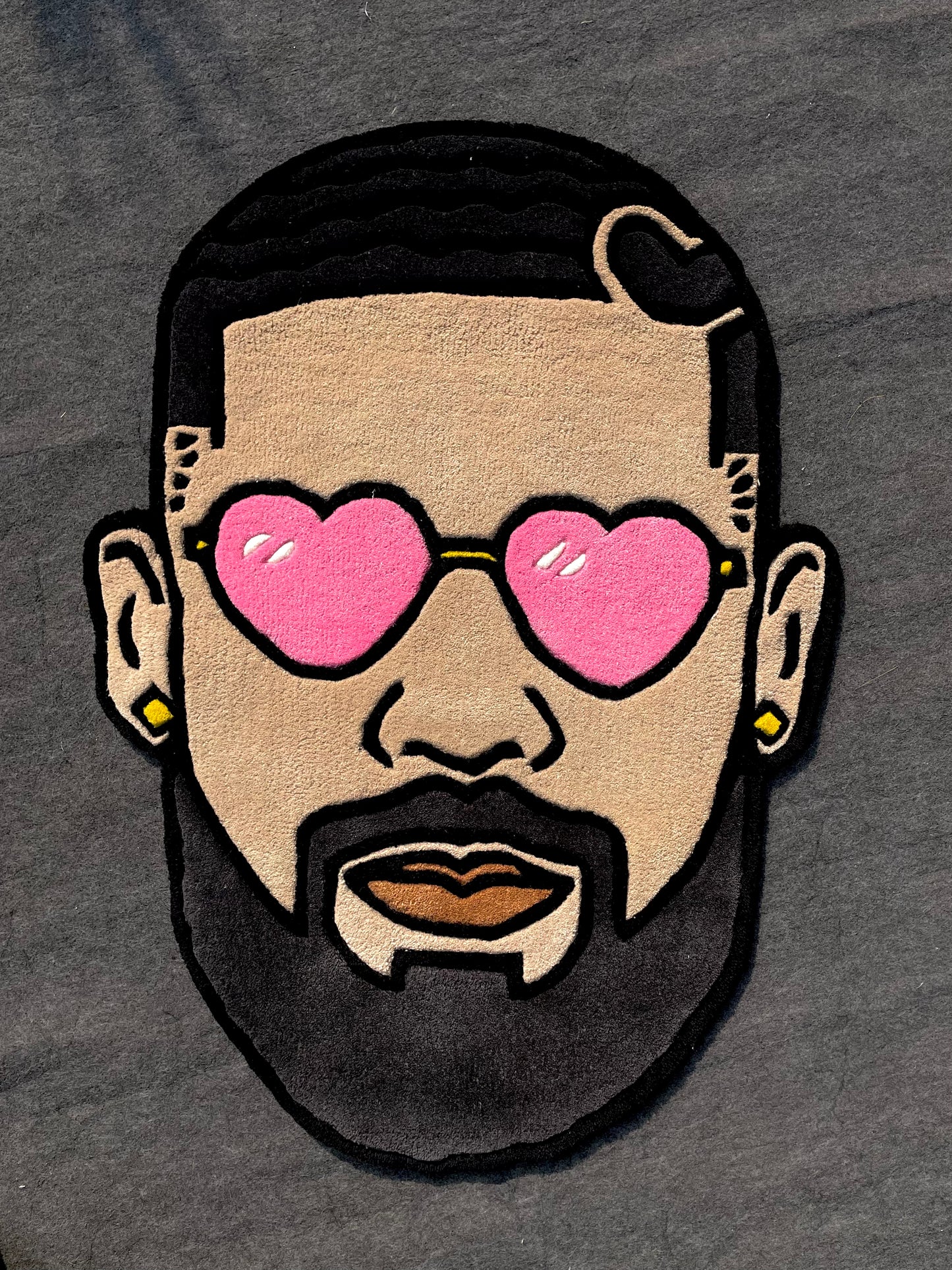 Drake Face Hand-Tufted Rug