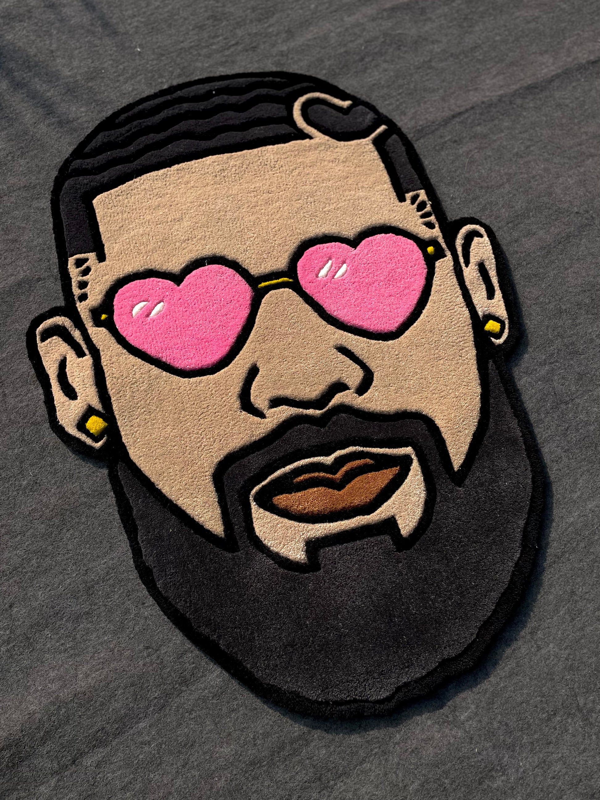 Drake Face Hand-Tufted Rug