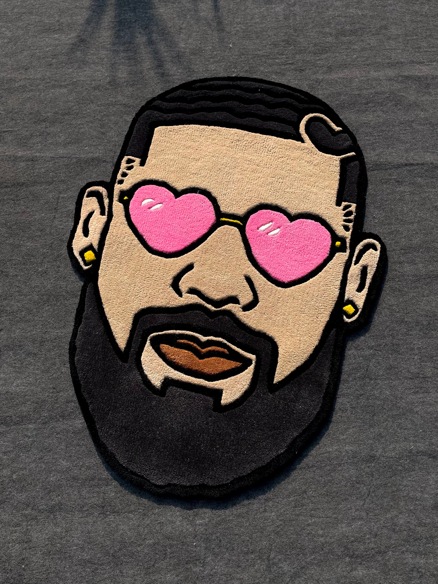 Drake Face Hand-Tufted Rug