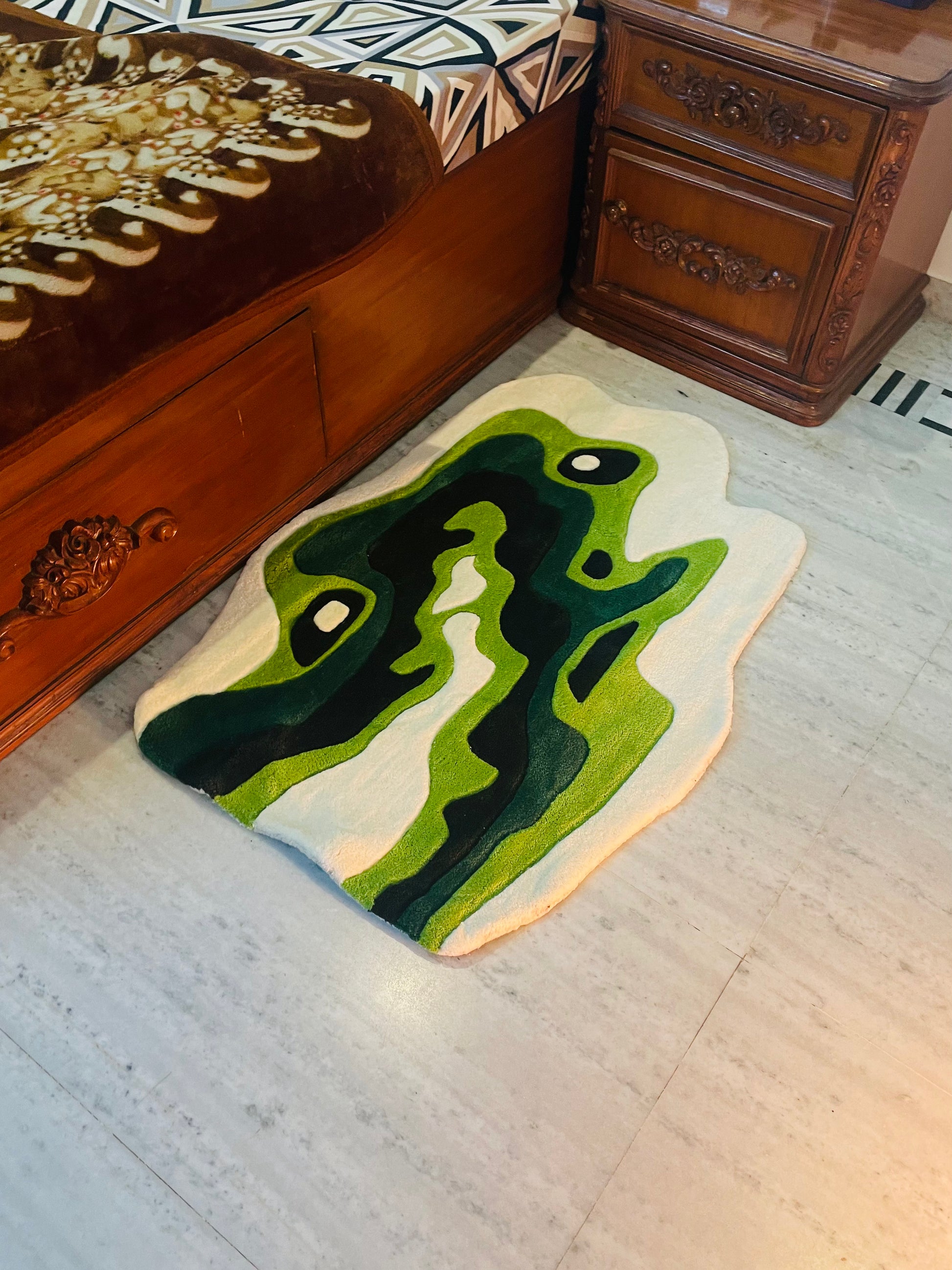 Emerald Terrain Hand Tufted Rug