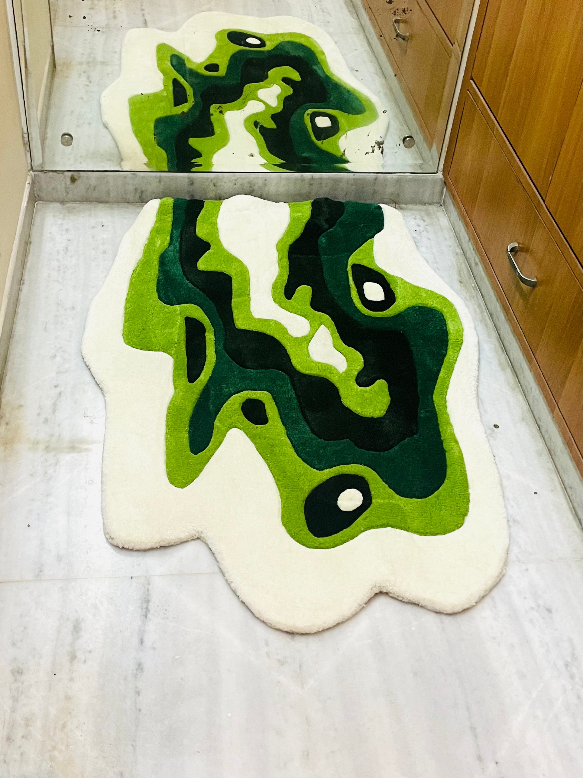 Emerald Terrain Hand Tufted Rug