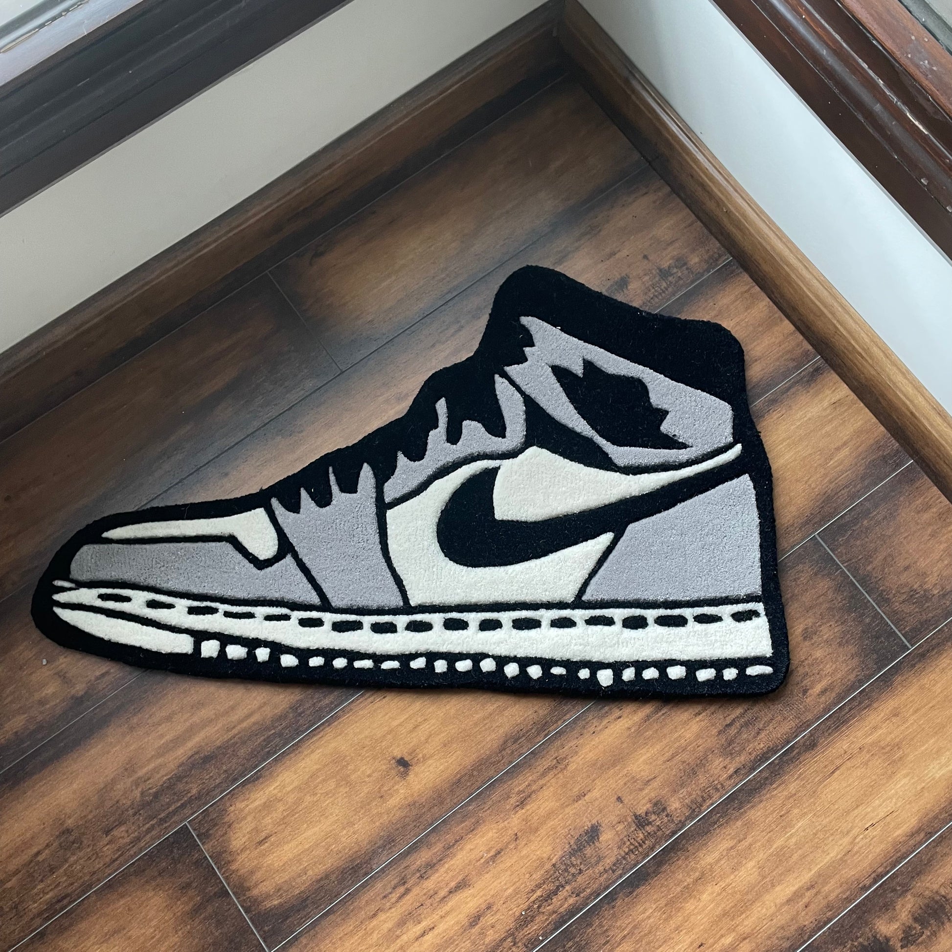 air jordan rug in grey colourway