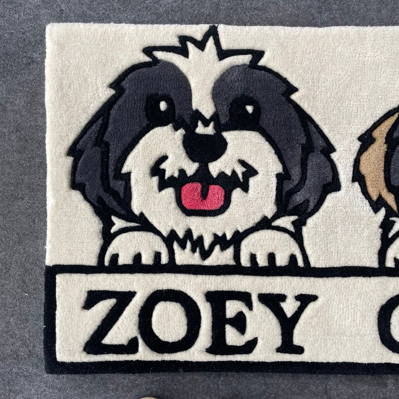 Zoey Shih Tzu Hand-Tufted Rug