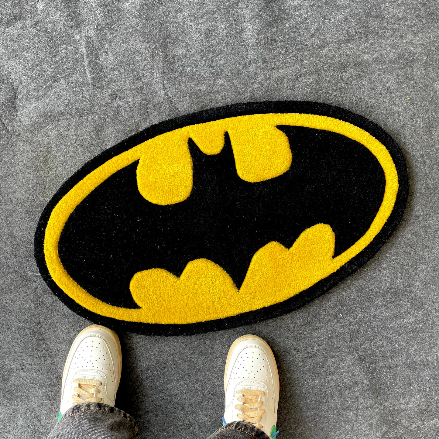 Batman Logo Hand-Tufted Rug