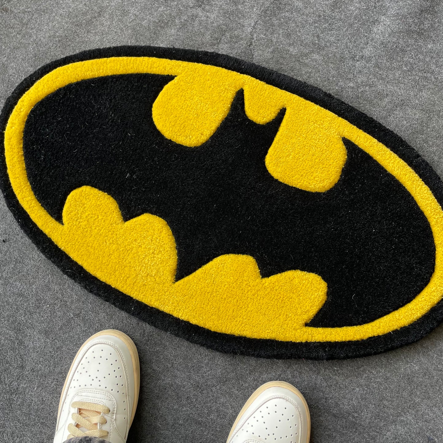 Batman Logo Hand-Tufted Rug