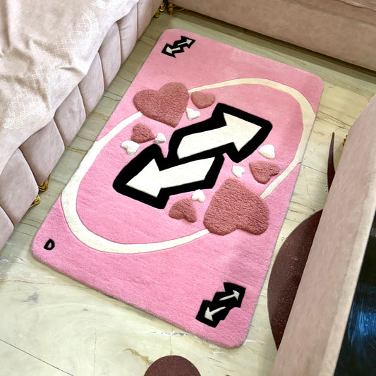 UNO Reverse 3D Hand-Tufted Rug