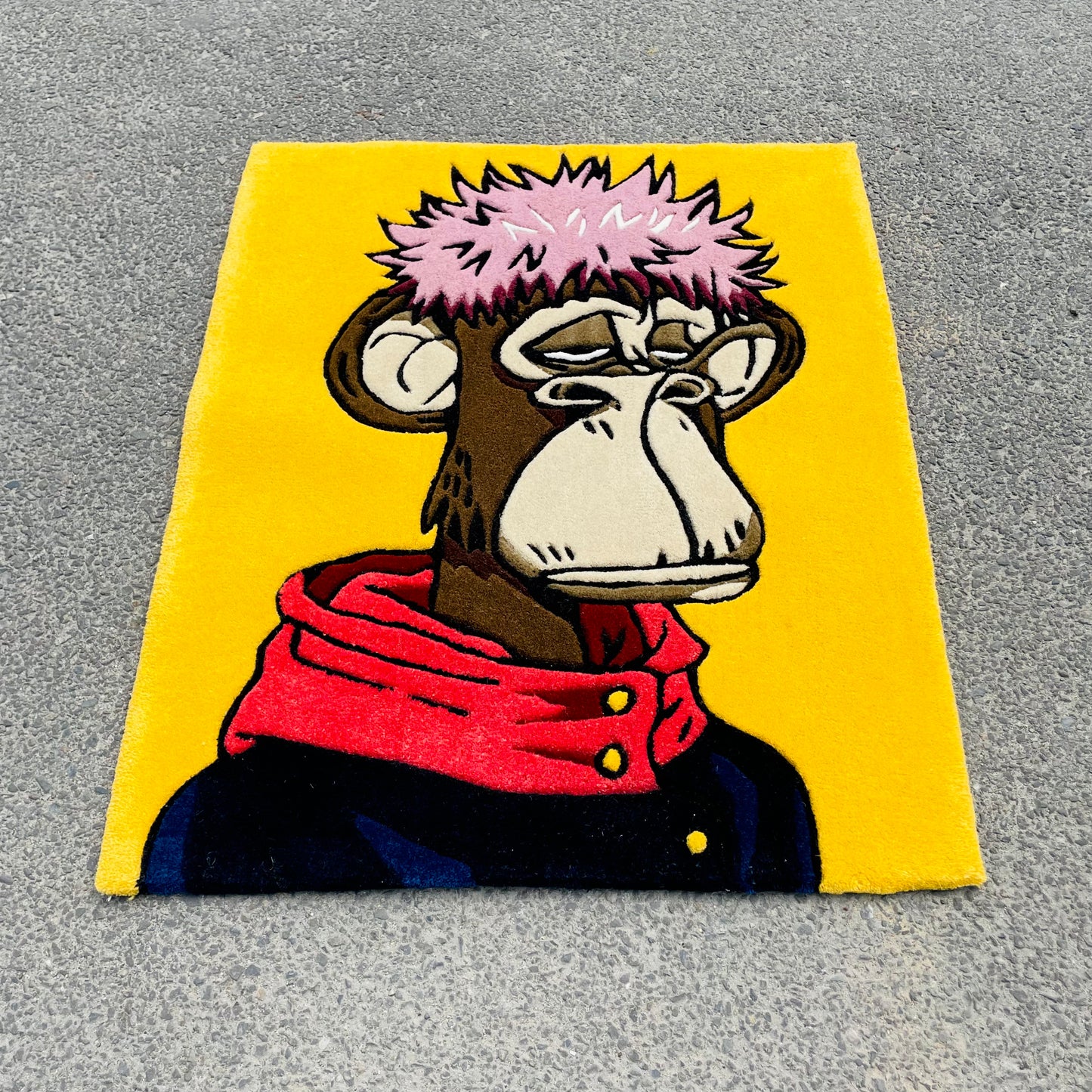 Bored Ape Yatch Club Hand-Tufted Rug low angle view