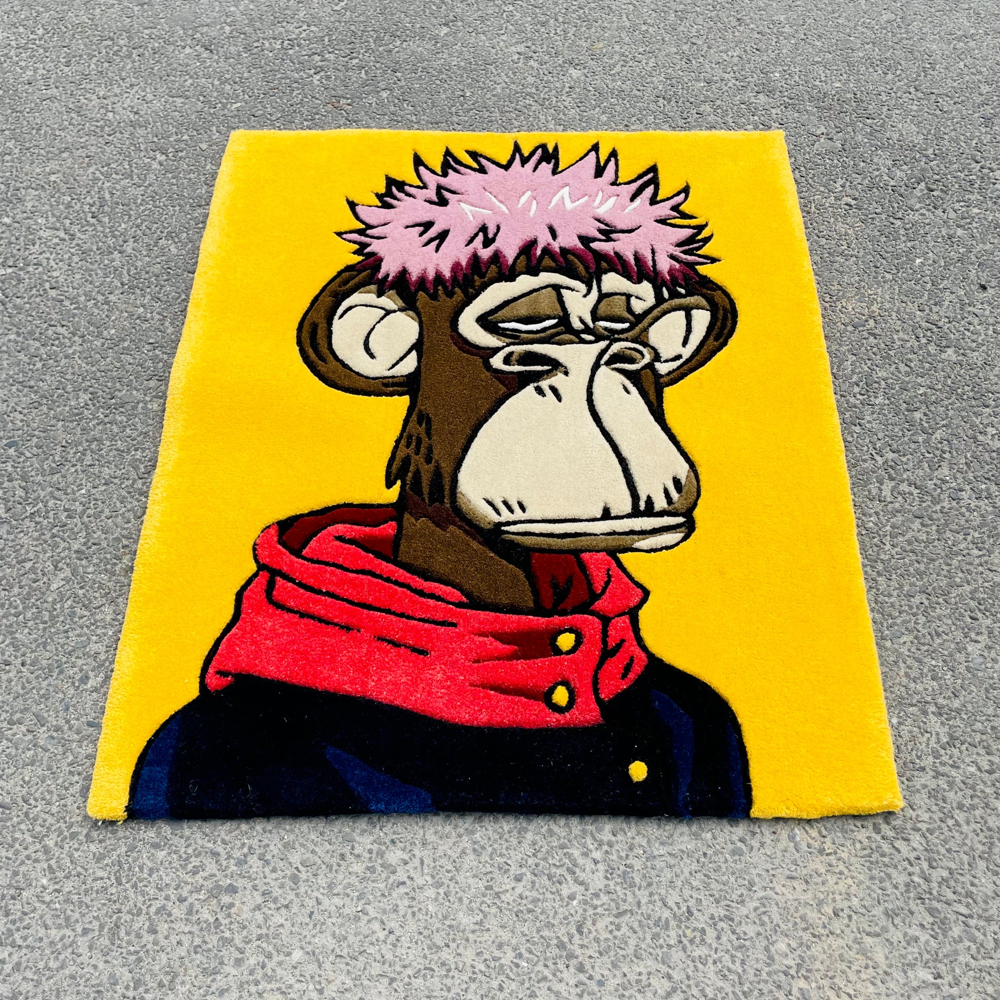 Bored Ape Yatch Club Hand-Tufted Rug low angle view
