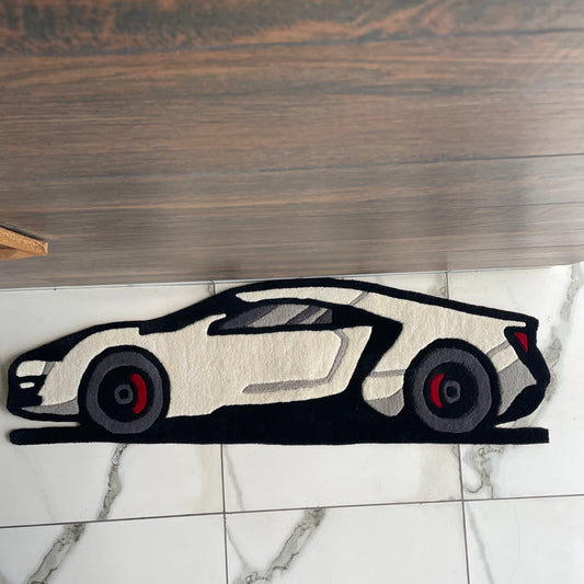 Lykan HyperSport Car Hand-Tufted Rug