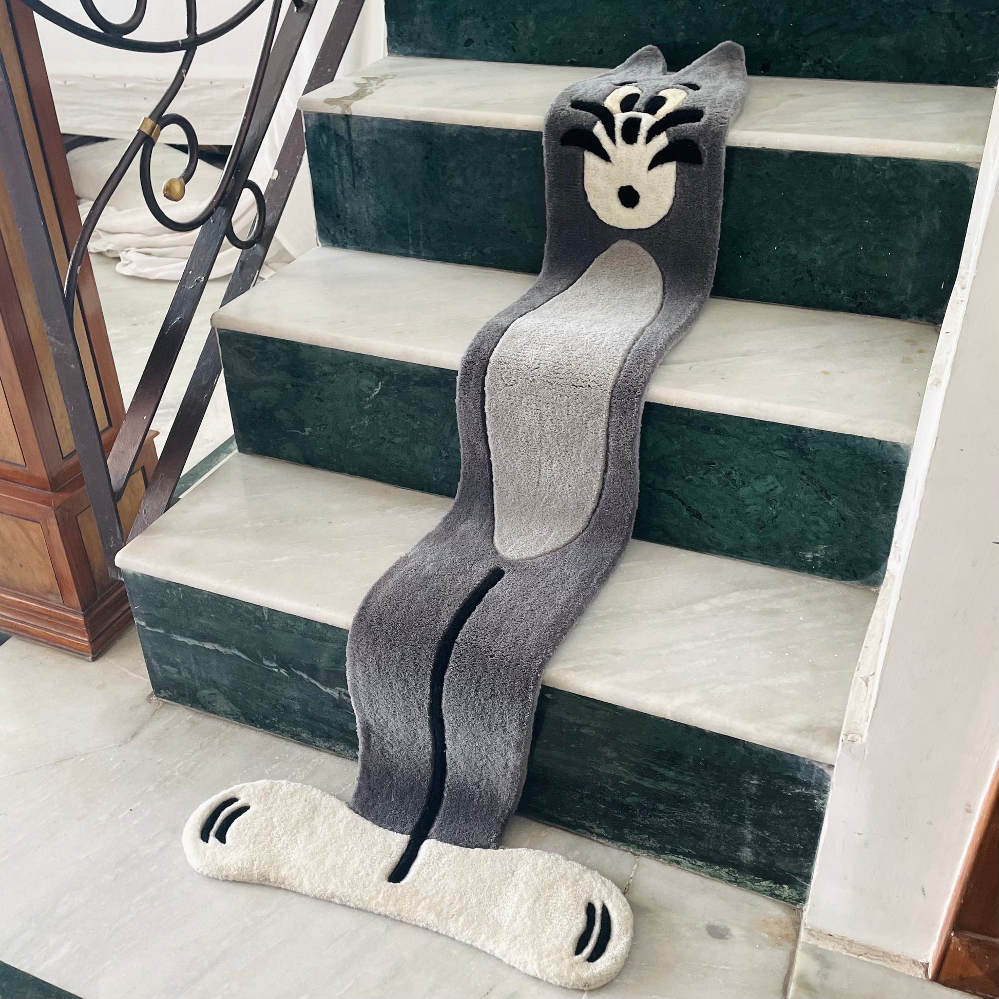 Flat Tom on Stairs Hand-Tufted Rug | 5ft x 2ft
