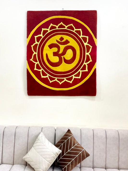 Kamal Om Hand Tufted Wall Decor