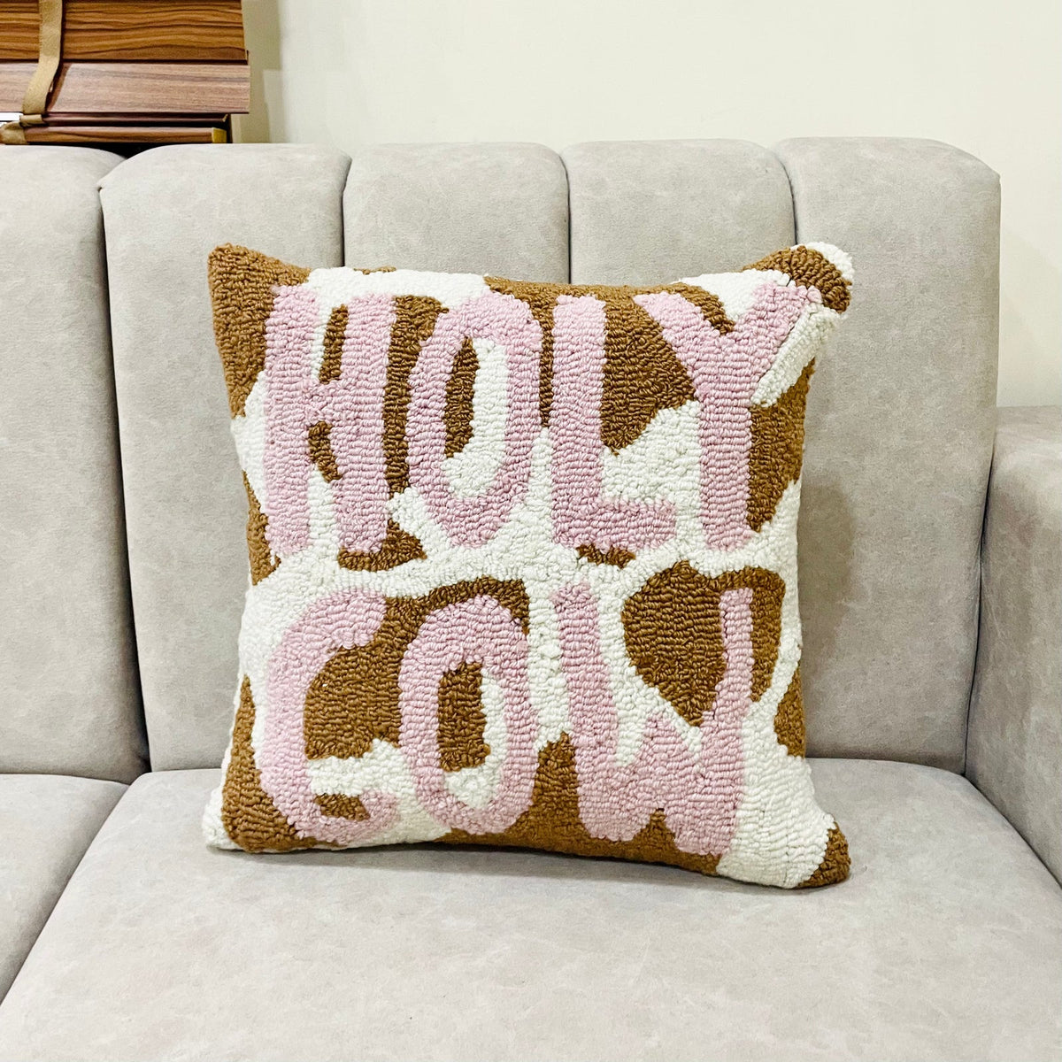 Holy Cow Tufted Cushion Cover