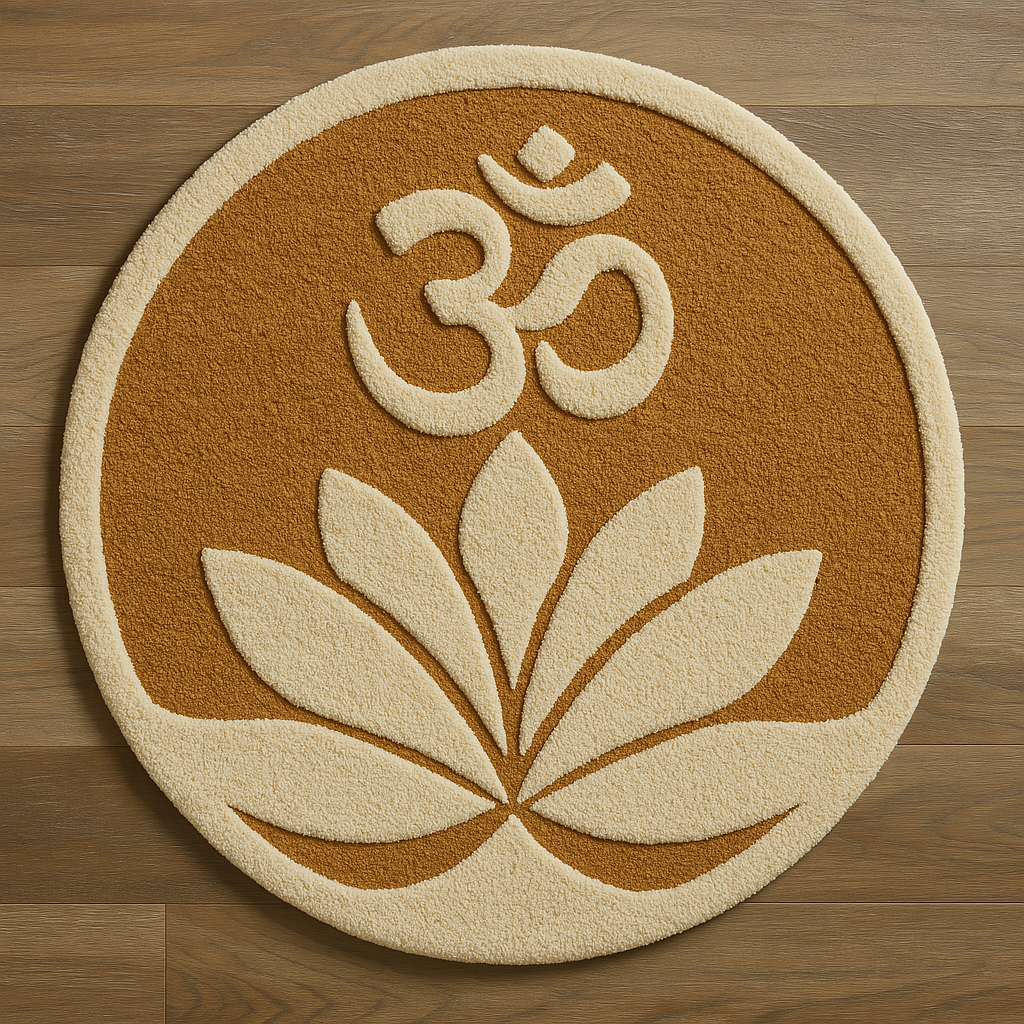 Padma Om Hand-Tufted Wall Rug
