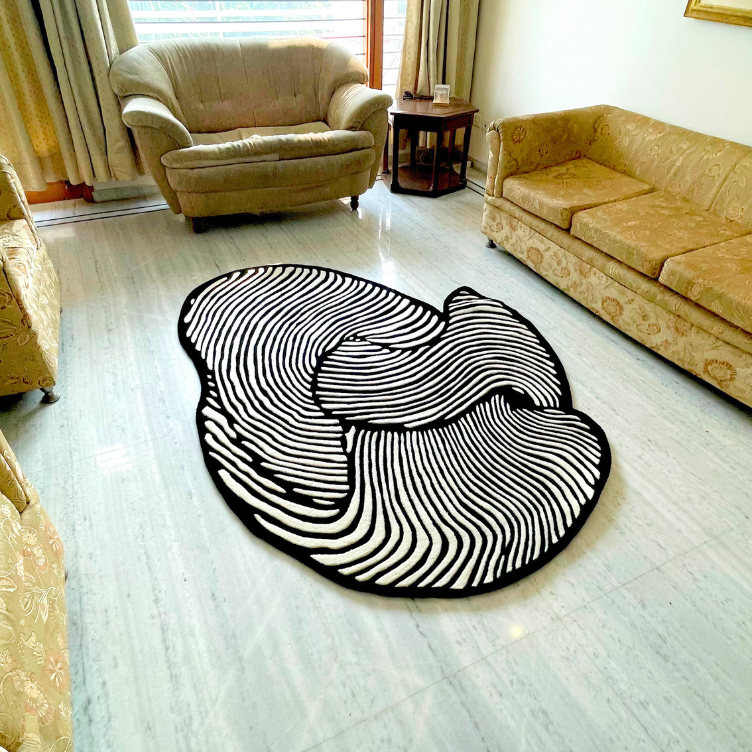 Celestial Drift Living Area Hand Tufted Rug