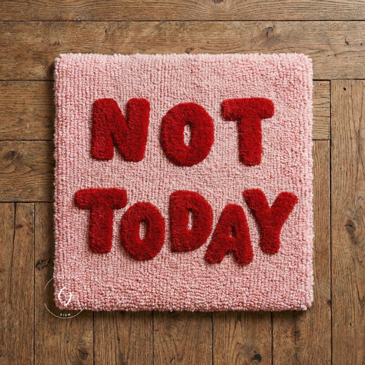 Not Today 3D Hand-Tufted Rug