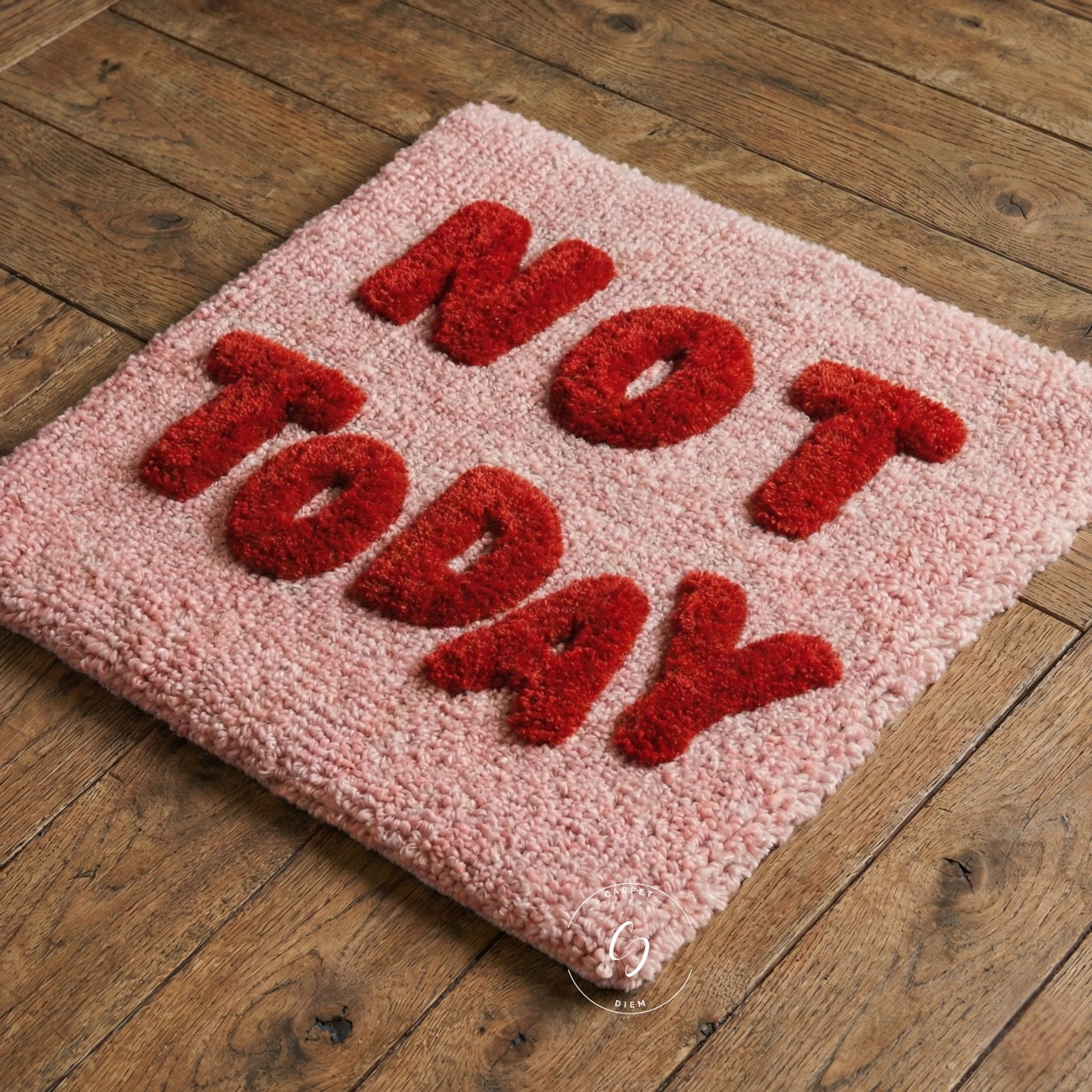 Not Today 3D Hand-Tufted Rug