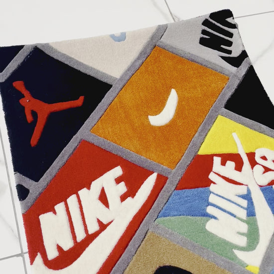 Sneaker Box Top Hand-Tufted Rug closeup