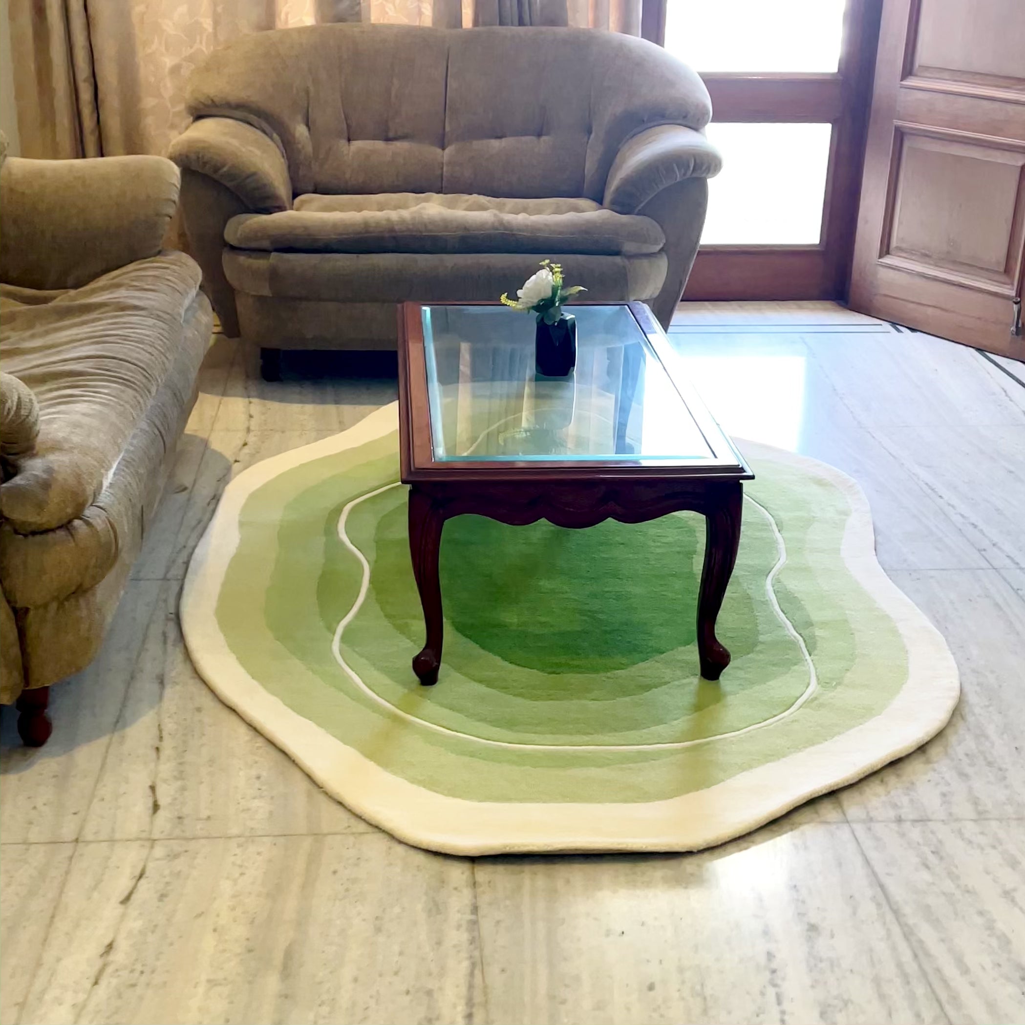 Mytone RUG【L: 120cm×160cm】：Lake Mystic Lagoon Hand-Tufted Rug – Carpet Diem