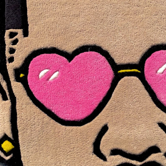 Drake Face Hand-Tufted Rug