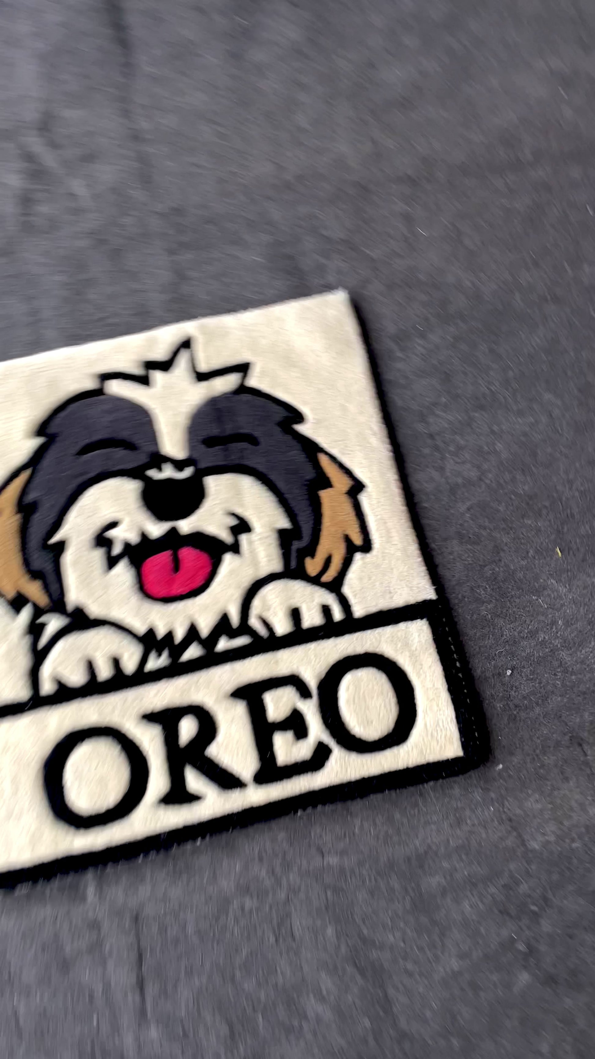Zoey & Oreo Shih Tzu Hand-Tufted Rug