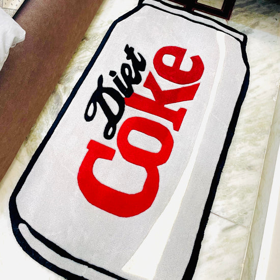 Diet Coke Hand Tufted Rug