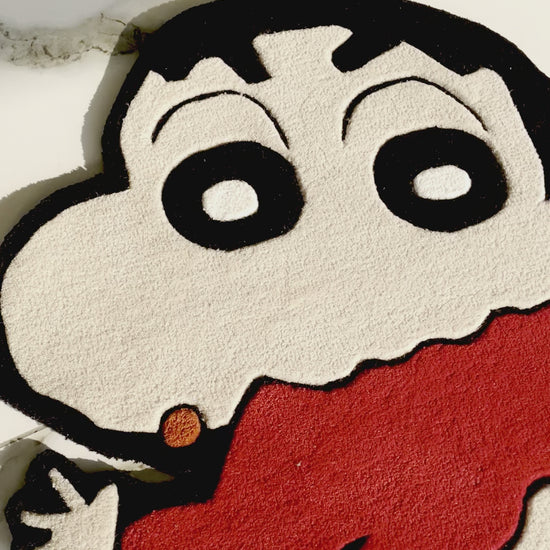Shinchan Showing His Butt Hand-Tufted Rug
