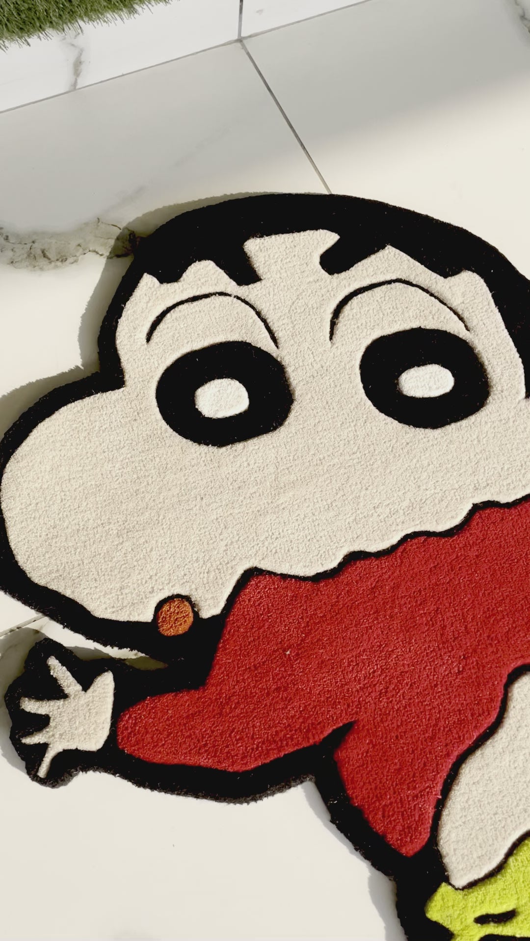 Shinchan Showing His Butt Hand-Tufted Rug